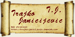 Trajko Janičijević vizit kartica